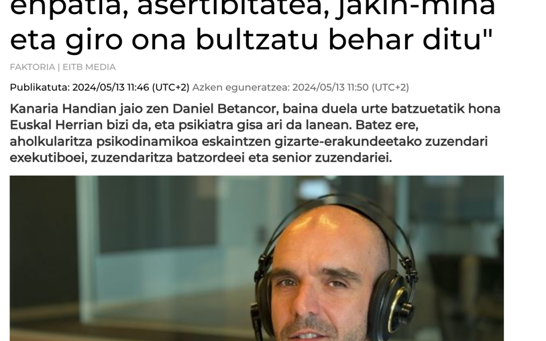 Entrevista Radio Euskadi/Faktoría